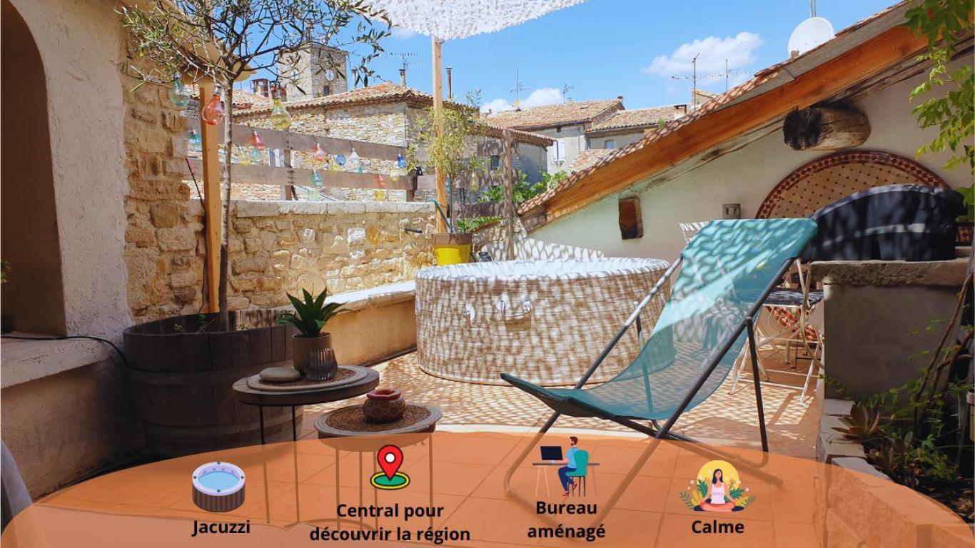 Maison Avec Jacuzzi Et Terrasse Sur Les Toits Brignon Eksteriør billede